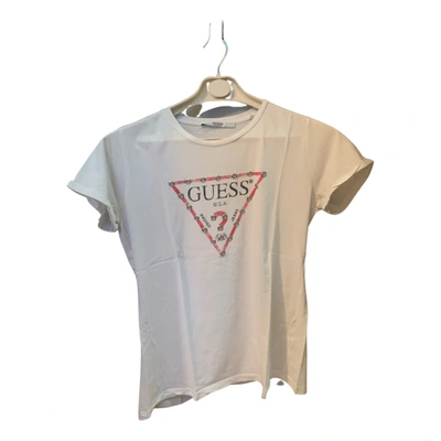 Pre-owned Guess T-shirt In White