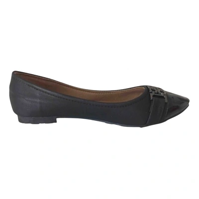 Pre-owned Bimba Y Lola Patent Leather Ballet Flats In Black
