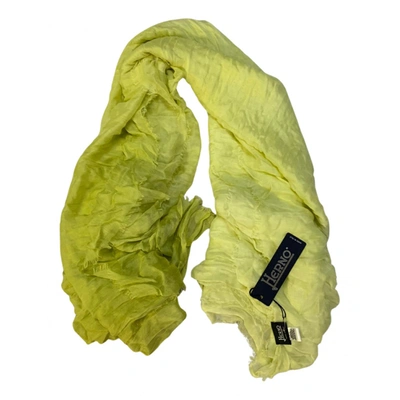 Pre-owned Herno Scarf In Yellow