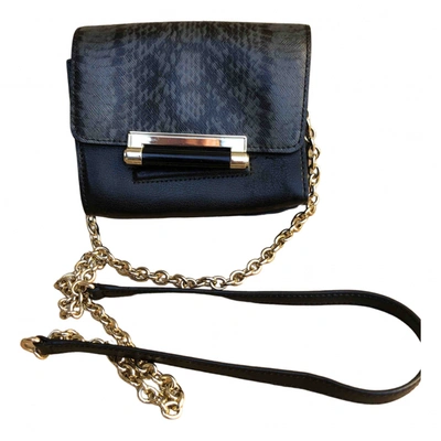 Pre-owned Diane Von Furstenberg Leather Crossbody Bag In Black