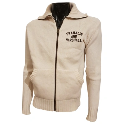 Pre-owned Franklin & Marshall Wool Pull In White
