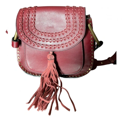 Pre-owned Chloé Tess Leather Handbag In Red