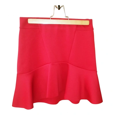 Pre-owned Guess Mini Skirt In Red