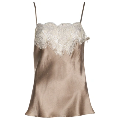 Pre-owned Dolce & Gabbana Silk Camisole In Gold