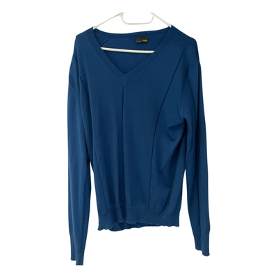Pre-owned Fendi Wool Knitwear & Sweatshirt In Blue