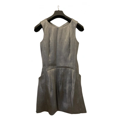 Pre-owned Theyskens' Theory Mini Dress In Silver