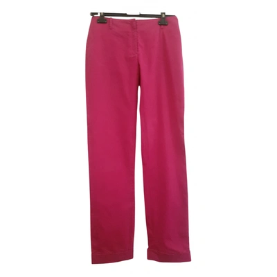 Pre-owned Alberto Biani Chino Pants In Pink