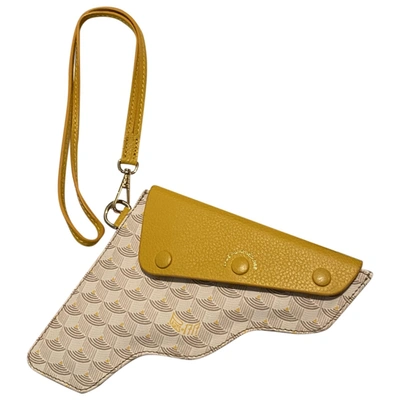 Pre-owned Fauré Le Page Leather Clutch Bag In Yellow