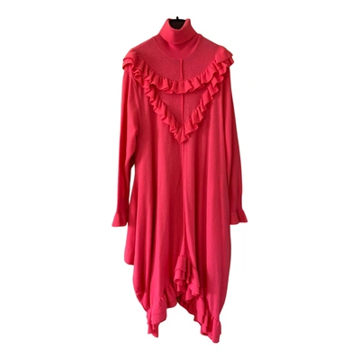 Pre-owned Stella Mccartney Wool Mid-length Dress In Pink