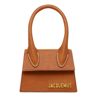 Pre-owned Jacquemus Leather Handbag In Brown