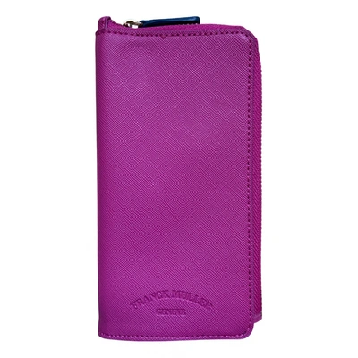 Pre-owned Franck Muller Leather Wallet In Pink