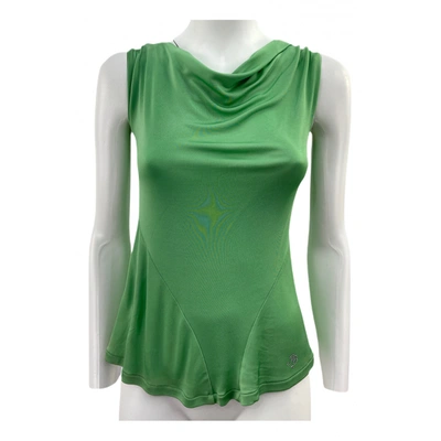 Pre-owned Roccobarocco Camisole In Green