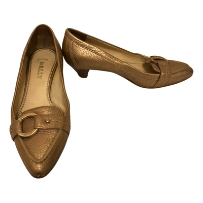 Pre-owned Bally Leather Heels In Gold