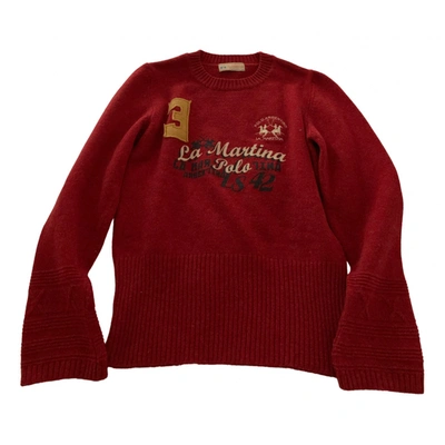 Pre-owned La Martina Wool Jumper In Red
