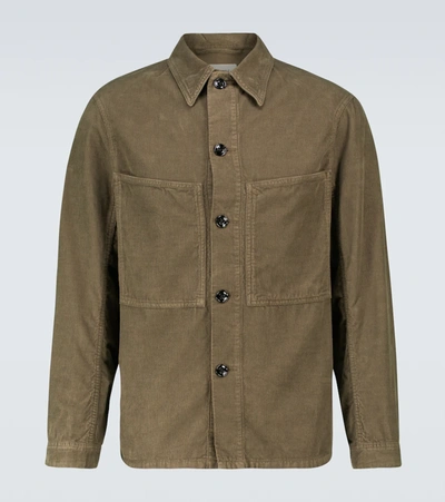 Lemaire Patch-pocket Cotton-corduroy Overshirt In Brown | ModeSens