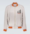 Casablanca Grey Grand Prix Souvenir Bomber Jacket In Grey