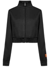 Heron Preston Logo Zip-up Track Jacket In Black