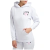 Livincool Palm Tree-embroidered Hoodie In Bright White