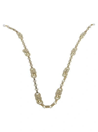 Rabanne Sunglass Chain Necklace In Golden