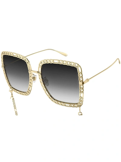 Gucci Gg1033s Eyewear In Metallic