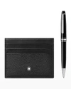 Montblanc Men's Set With Meisterst&uuml;ck Classique Ballpoint Pen & Wallet 6cc