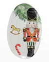 Vietri Nutcrackers Small Oval Platter
