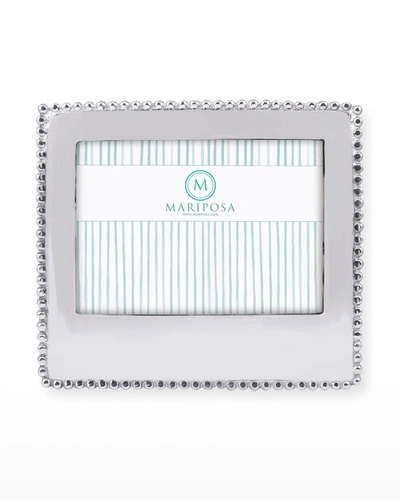 Mariposa Beaded Statement Picture Frame - 5" X 7" In Metal