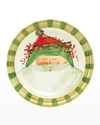 Vietri Old St. Nick Dinner Plate Green Hat