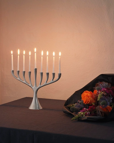 Georg Jensen Cobra Stainless Steel Hanukkah Menorah