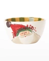 Vietri Old St. Nick Cereal Bowl Green Hat