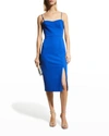 Dress The Population Alana Body-con Cocktail Dress In Electric Blue