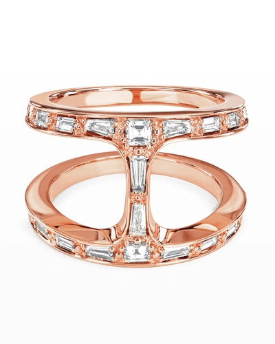 Hoorsenbuhs Phantom 18k Rose Gold Baguette Diamond Ring
