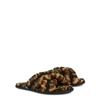 Ugg Scuffita Panther Print Dyed Sheepskin Slippers In Leopard