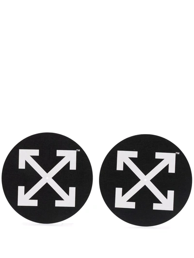 Off-white Arrow Vinyl Slipmat Set In Black