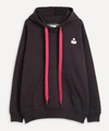 Isabel Marant Étoile Faded Black Miline Logo-print Oversized Hoodie In Faded Black
