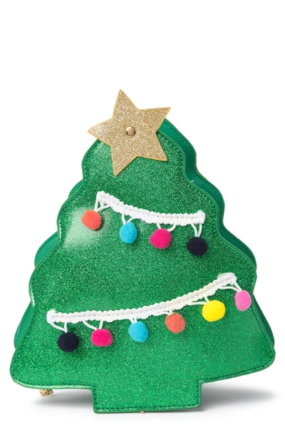 Olivia Miller Kids' Large Holiday Tree Crossbody Bag In Green