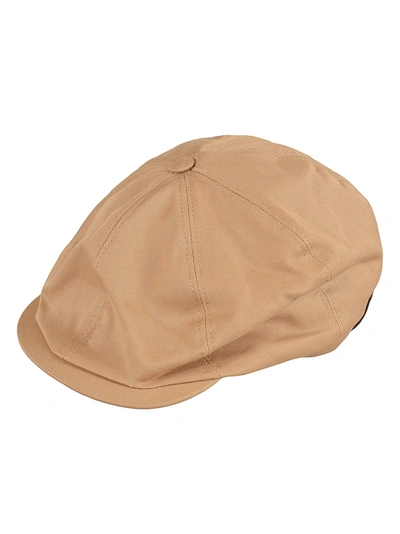 Saint Laurent Branded Baseball Cap In Beige