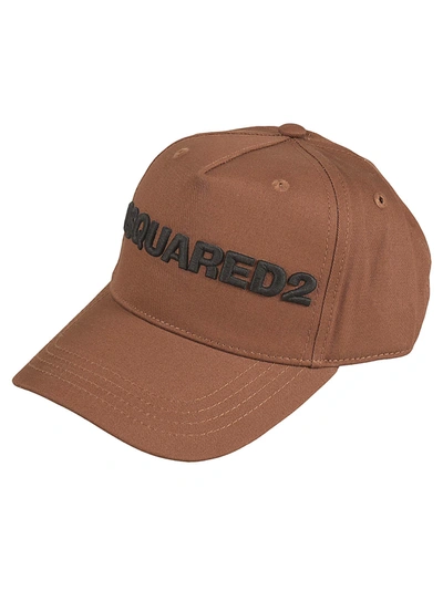 Dsquared2 Logo Cap In Brown