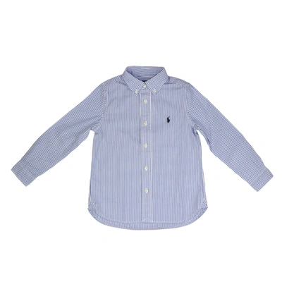 Polo Ralph Lauren Kids' Cotton Shirt In Bsr Blue
