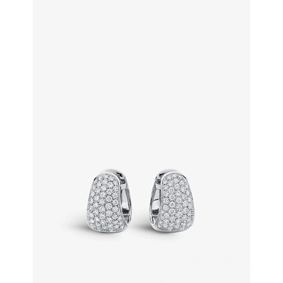 Bucherer Fine Jewellery Classics 18ct White-gold And 1.27ct Diamond Earrings In White Gold