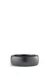 David Yurman Streamline Wide Band Ring In Black Titanium/ Silver