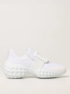 Roger Vivier Womens White Viv' Run Scuba And Leather Trainers 2.5 In White