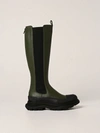 Alexander Mcqueen Boots In Kaki
