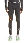 OFF-WHITE LOGO ACTIVE COMPRESSION TIGHTS,OMVG013I21FAB0011020