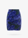 Rotate Birger Christensen Rotate High Waist Floral Printed Mini Skirt In Blue