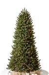 Balsam Hill Artificial Led Light Vermont White Spruce Narrow Tree In Color And Clear Led