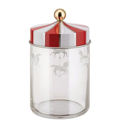 Alessi Glass Circus Jar In Multi