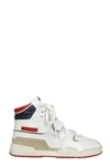 ISABEL MARANT ALSEE SNEAKERS IN WHITE LEATHER,BK0266-21A030S30BU