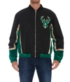 Just Don Nylon Taffeta And Camouflage Velvet Jacket In Black