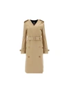 Burberry Womens Soft Fawn V-neck Cashmere-wool Blend Trench Coat 6 In Soft Fawn